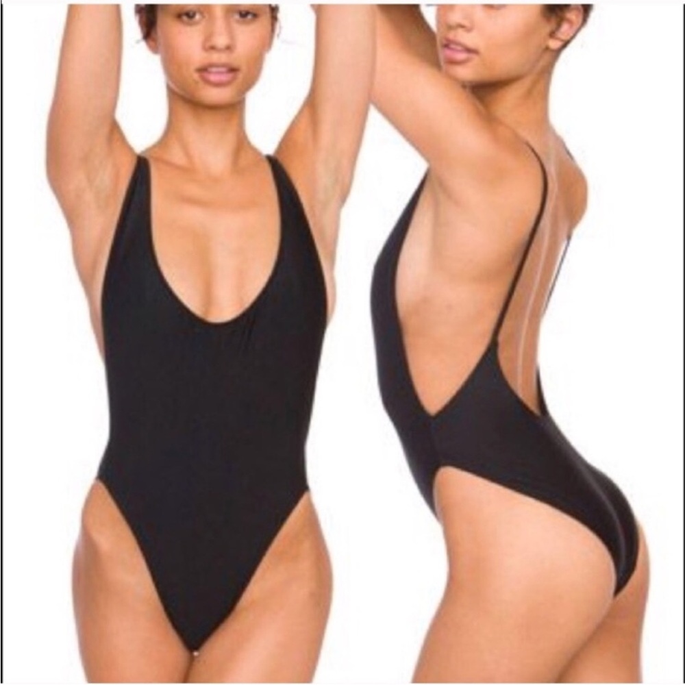 American Apparel Classic Black Women's One-Piece Swimsuit